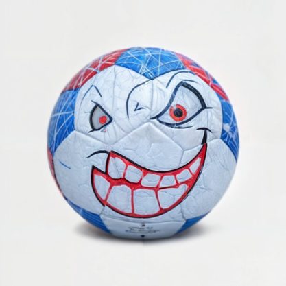 angry face look custom look soccer balls