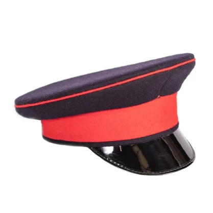 British army surplus royal black red dress uniform peaked cap hat