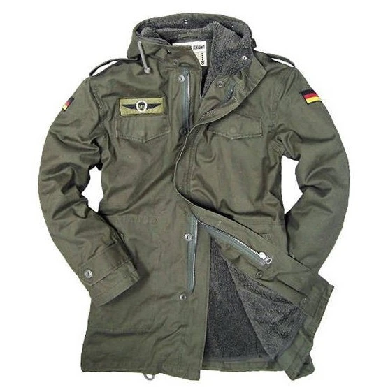 German Army Jacket 80s Hooded Military Coat HOOD Commando