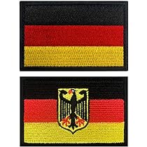 Germany Flag Embroidered Patch German Coat of Arms Patches Germany Eagle Shield Applique Sew On Deutsch National Emblem Military Tactical Morale Badge (Army Green)