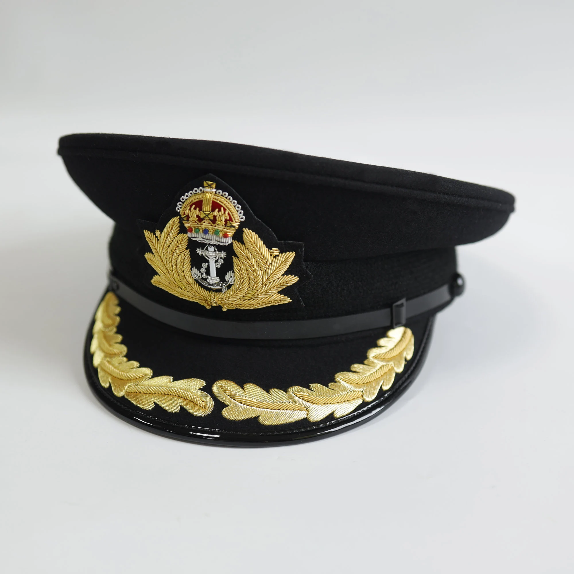 High Qualitary British Army Cap Navy Cap Headgear Wide Brim Big Lip Cap Gift Uniform Military Gift