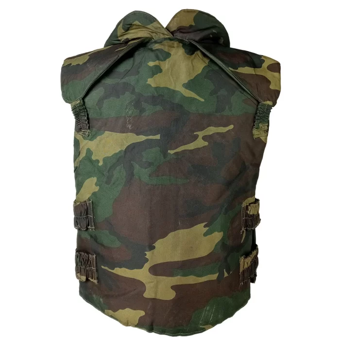 Italian Army Woodland Flak Jacket - Stained Main
