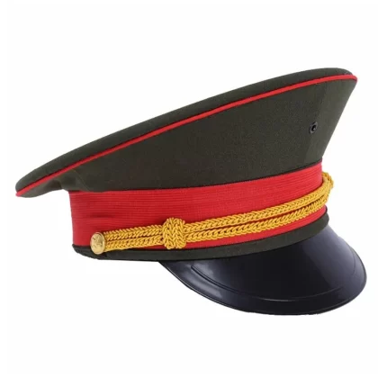 Men Army Hat Star Badge Officer Cap Soldier Fancy Dress Military