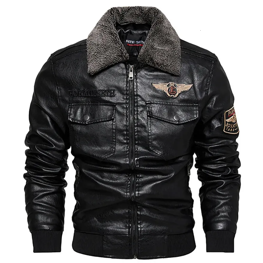 Pu Jackets - Thick&Warm Military Bomber Tactical Leather Jackets