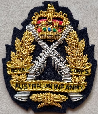 Royal Australian Infantry Corps - Beret Badge (Bullion) (Variation)