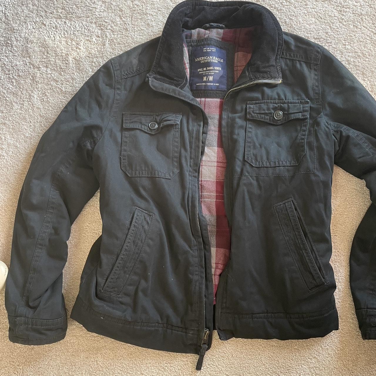 American-Eagle-Outfitters-Mens-Flannel-Lined-Military-Utility-Jackets