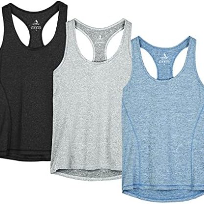 Women's Tech Stretch Racerback Tank Top (Available in Plus Size), Multipacks